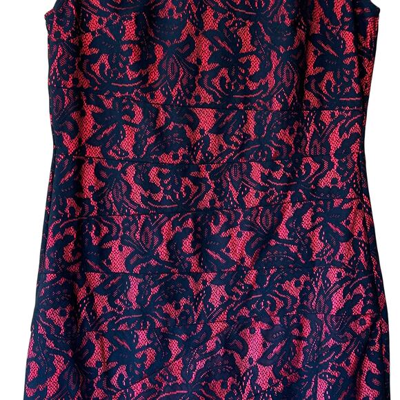 Black Lace Red Satin Bodycon Sheath Dress Gothic Romantic Size 10 by ALYX - Picture 4 of 8